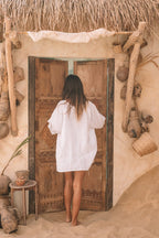 Perugia Classic Linen Resort Top - MY ISLAND COLLECTIVE