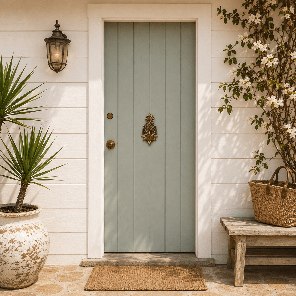 Pineapple Brass Door Knocker | Shiny Brass - MY ISLAND COLLECTIVE
