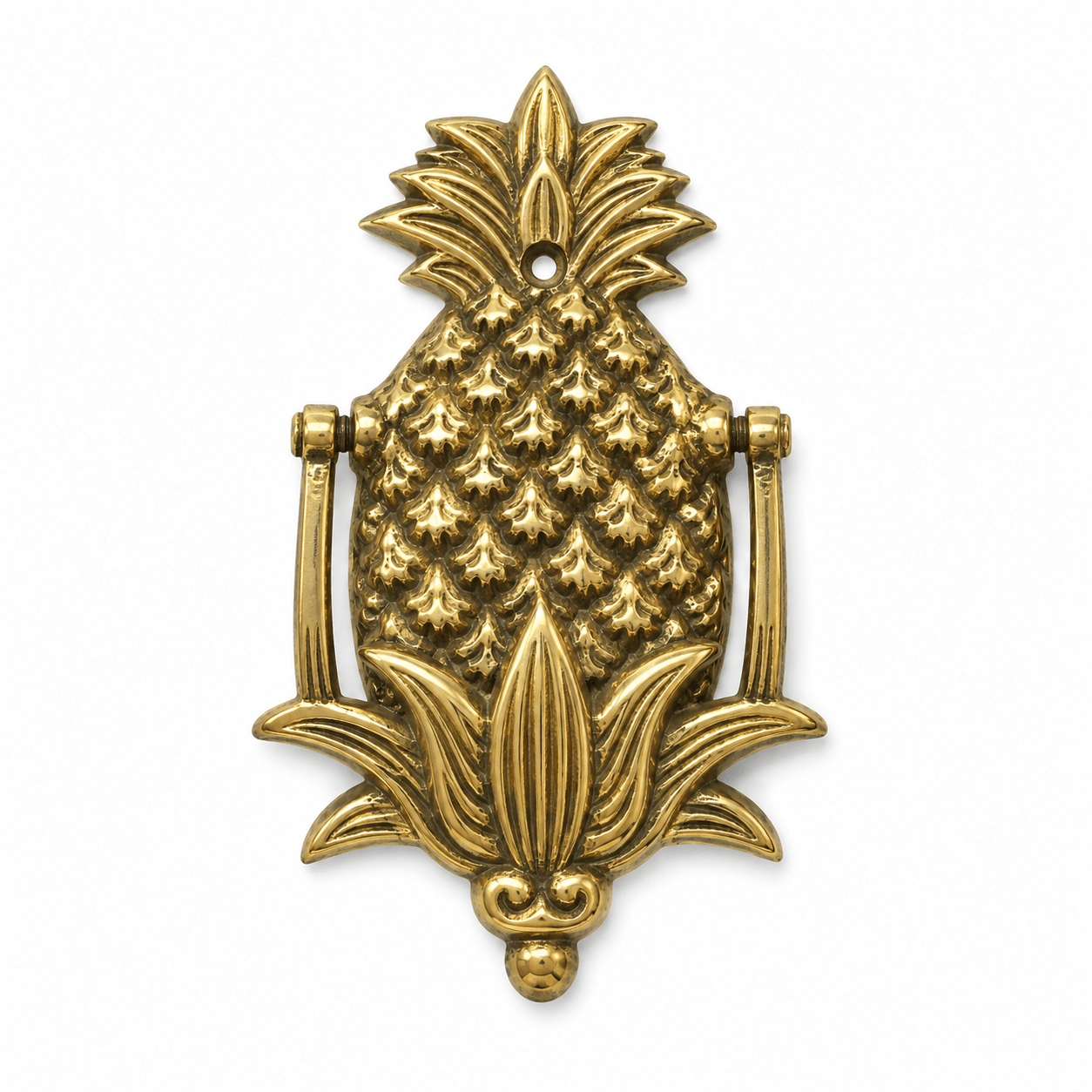 Pineapple Brass Door Knocker | Shiny Brass - MY ISLAND COLLECTIVE