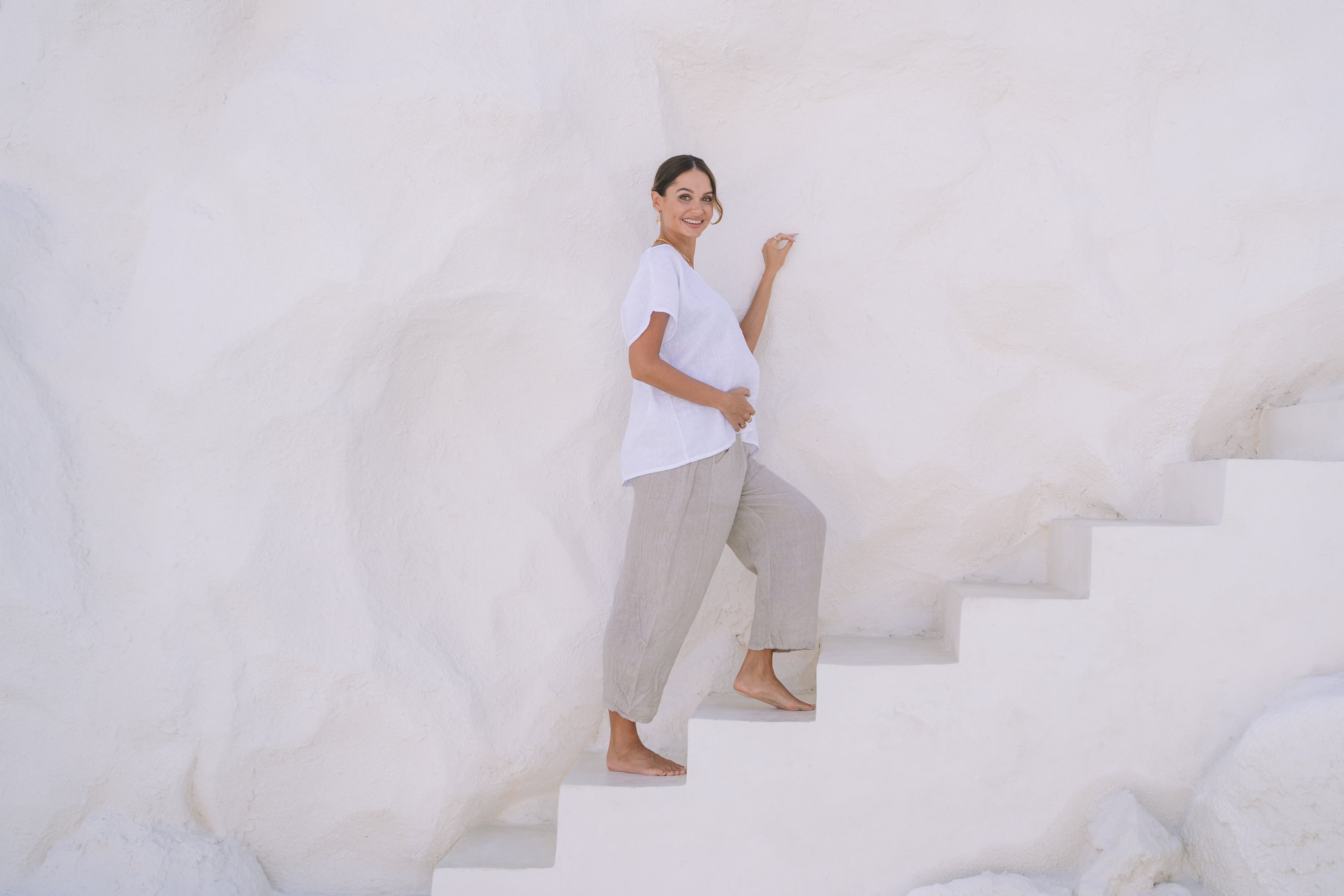 Portofino Italian Linen Pant | Natural - MY ISLAND COLLECTIVE