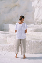 Portofino Italian Linen Pant | Natural - MY ISLAND COLLECTIVE
