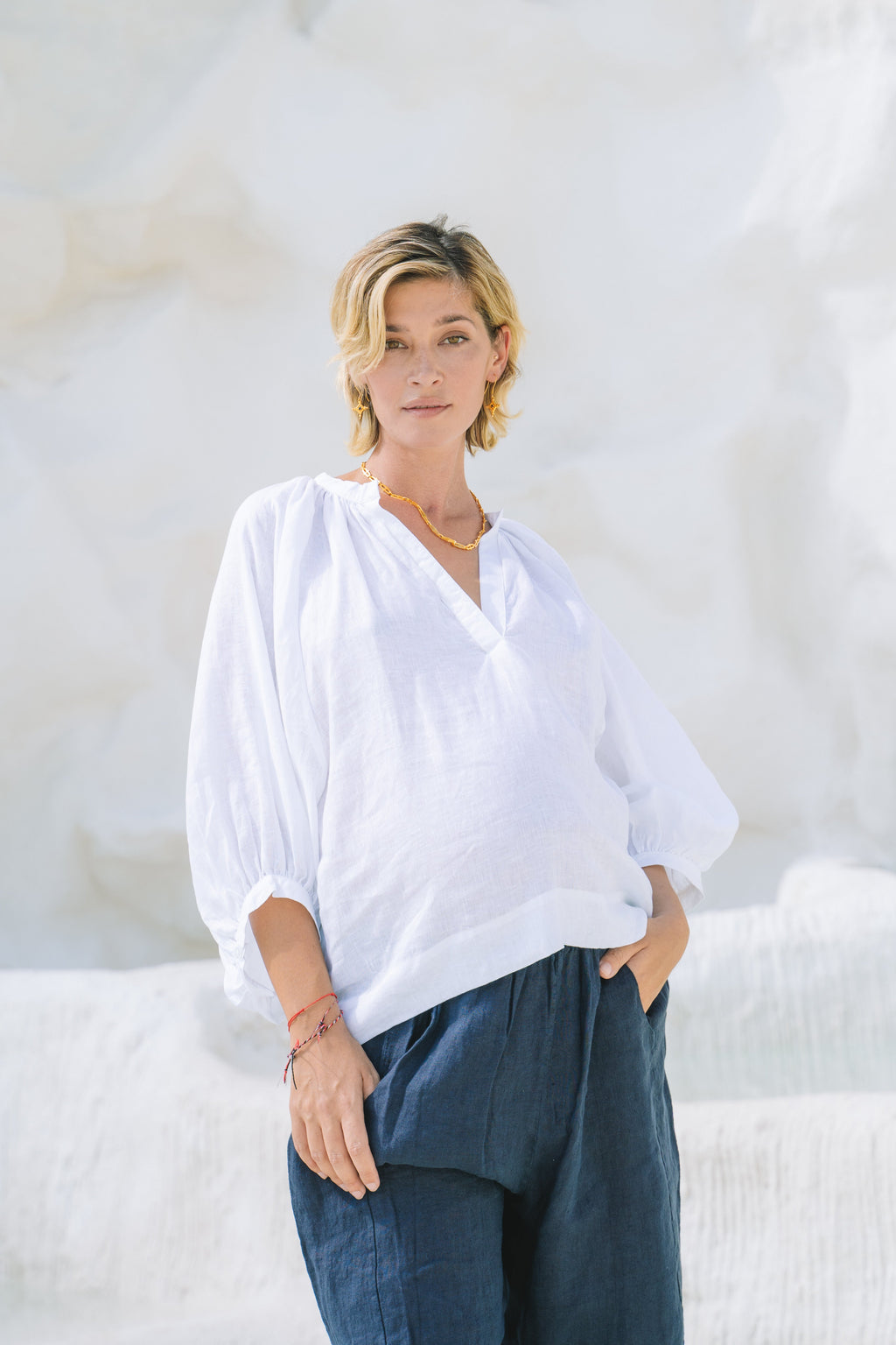 Portofino Italian Linen Pant | Navy - MY ISLAND COLLECTIVE