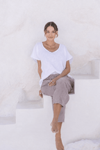 Portofino Italian Linen Pant | Tobacco - MY ISLAND COLLECTIVE