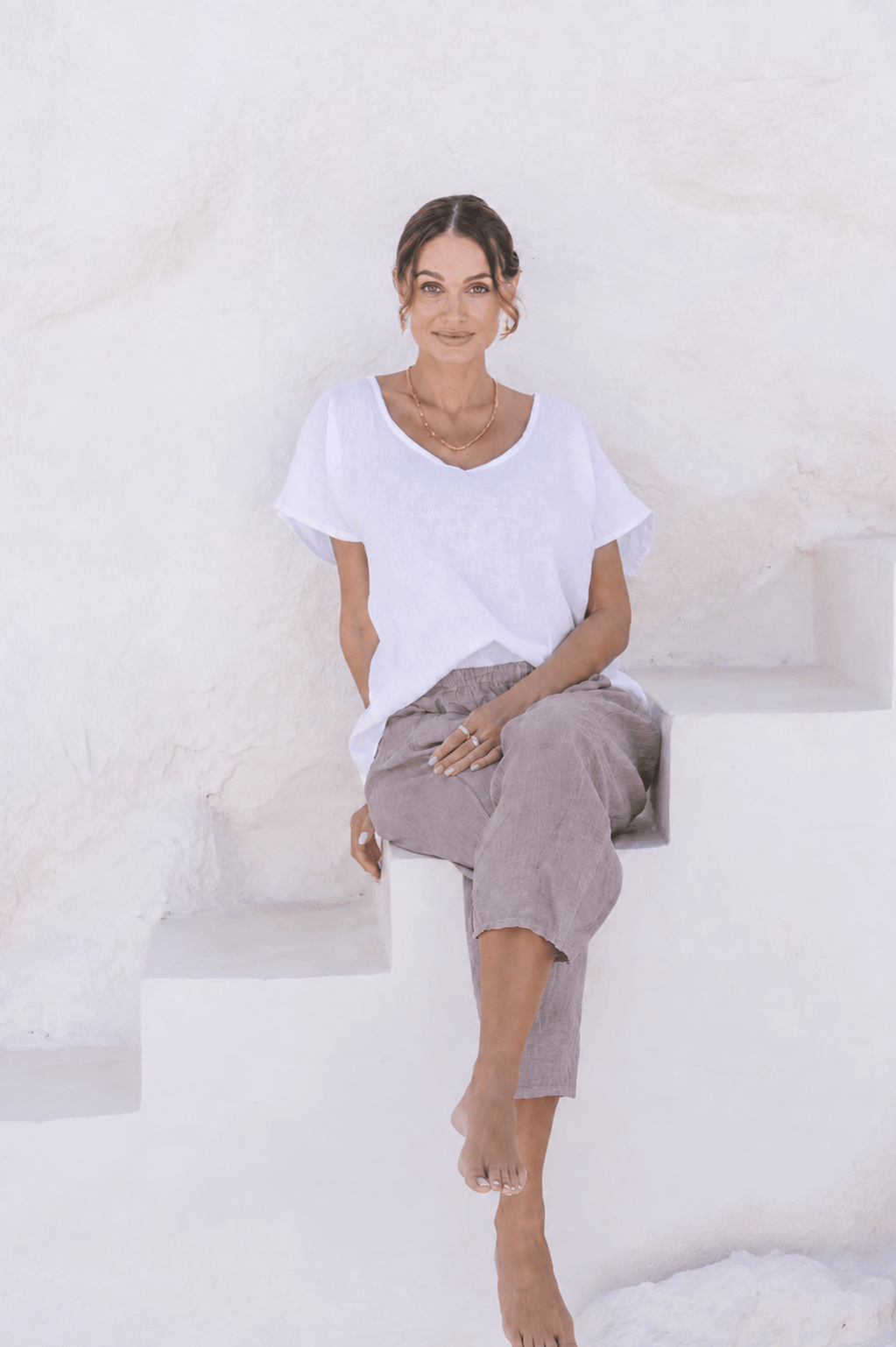 Portofino Italian Linen Pant | Tobacco - MY ISLAND COLLECTIVE