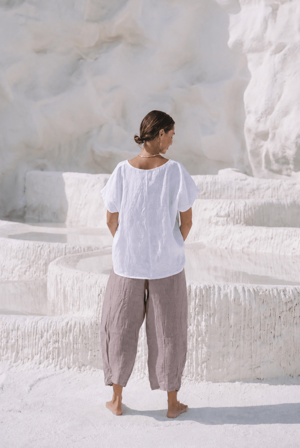 Portofino Italian Linen Pant | Tobacco - MY ISLAND COLLECTIVE