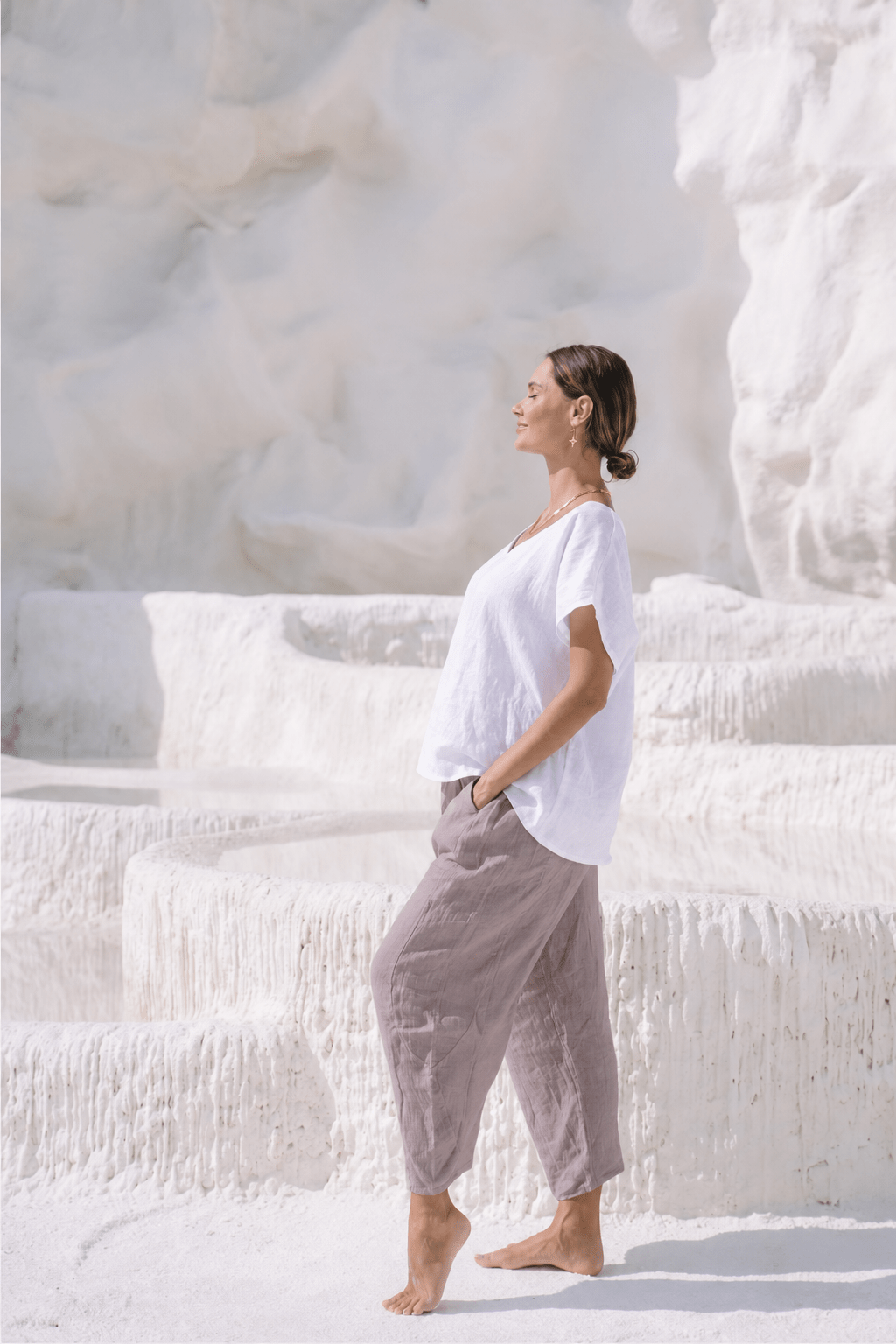 Portofino Italian Linen Pant | Tobacco - MY ISLAND COLLECTIVE
