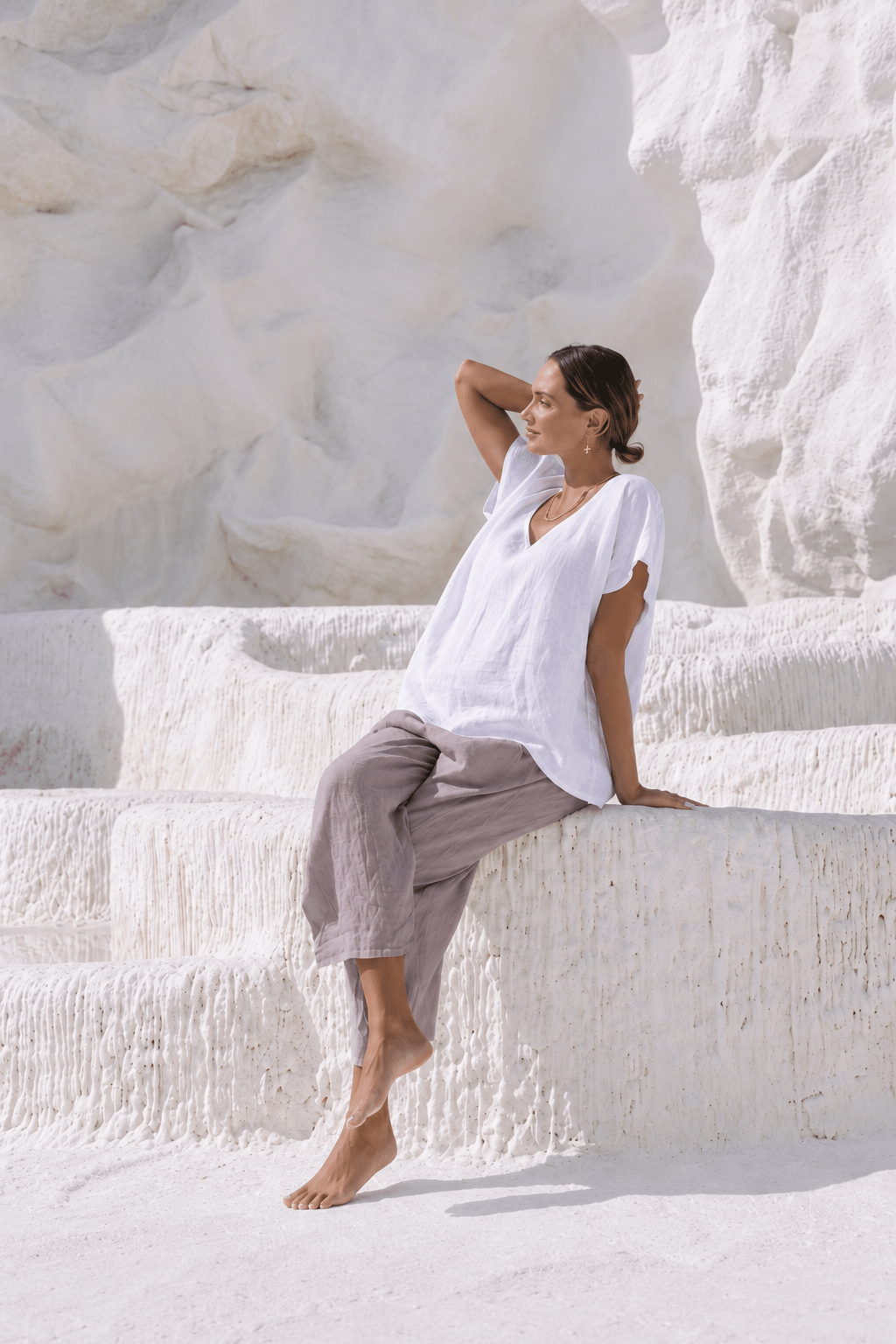 Portofino Italian Linen Pant | Tobacco - MY ISLAND COLLECTIVE