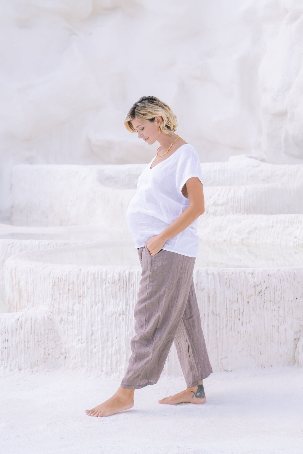 Portofino Italian Linen Pant | Tobacco - MY ISLAND COLLECTIVE