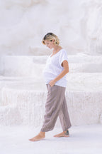 Portofino Italian Linen Pant | Tobacco - MY ISLAND COLLECTIVE