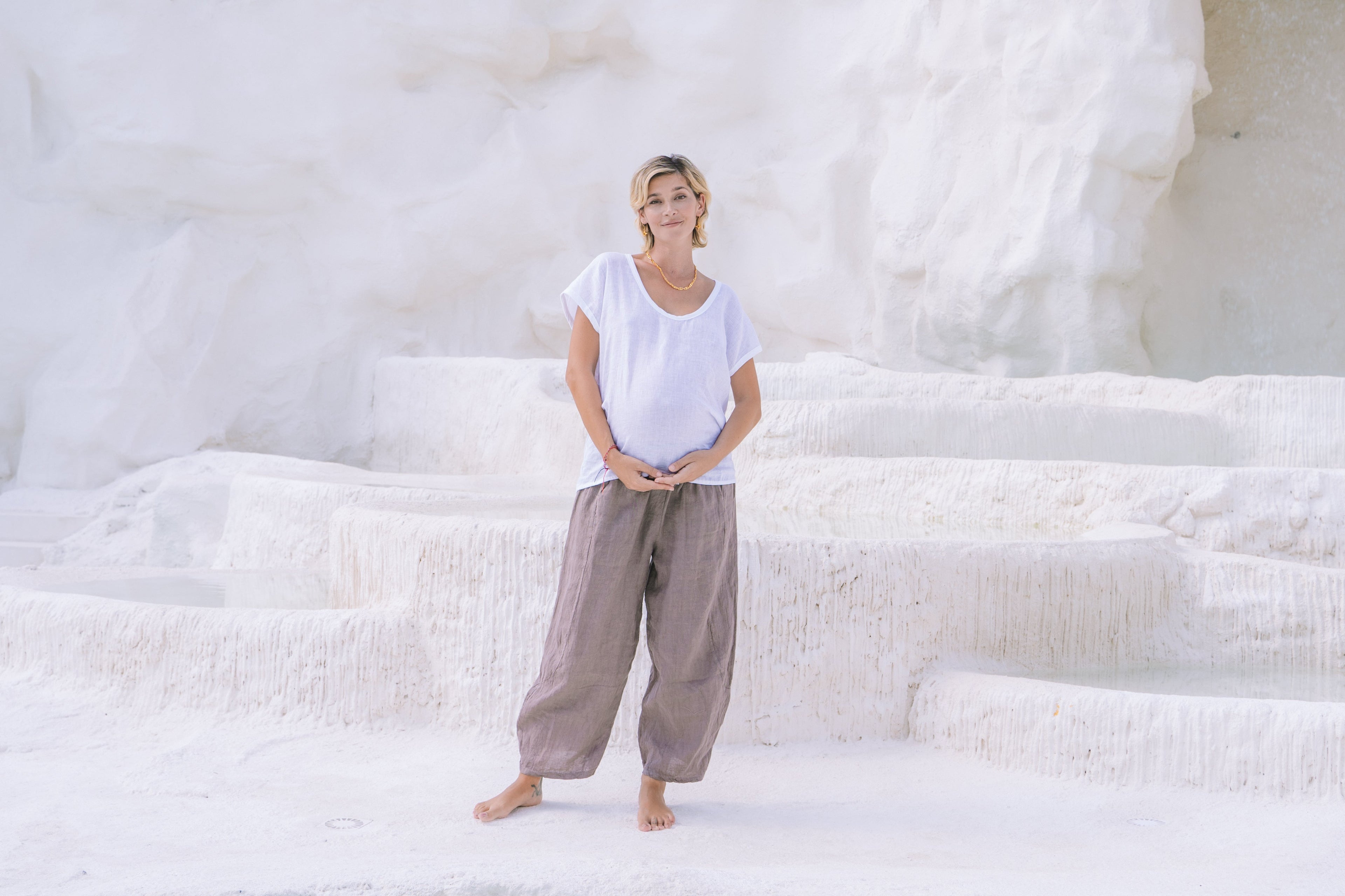 Portofino Italian Linen Pant | Tobacco - MY ISLAND COLLECTIVE