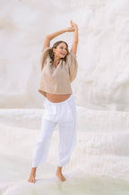 Portofino Italian Linen Pant | White - MY ISLAND COLLECTIVE