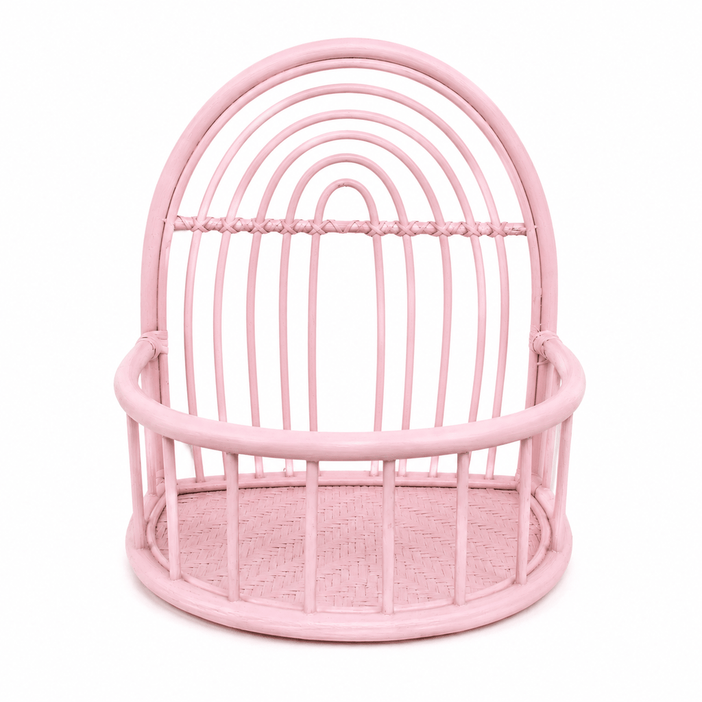 Rainbow Rattan Shelf Pink - MY ISLAND COLLECTIVE
