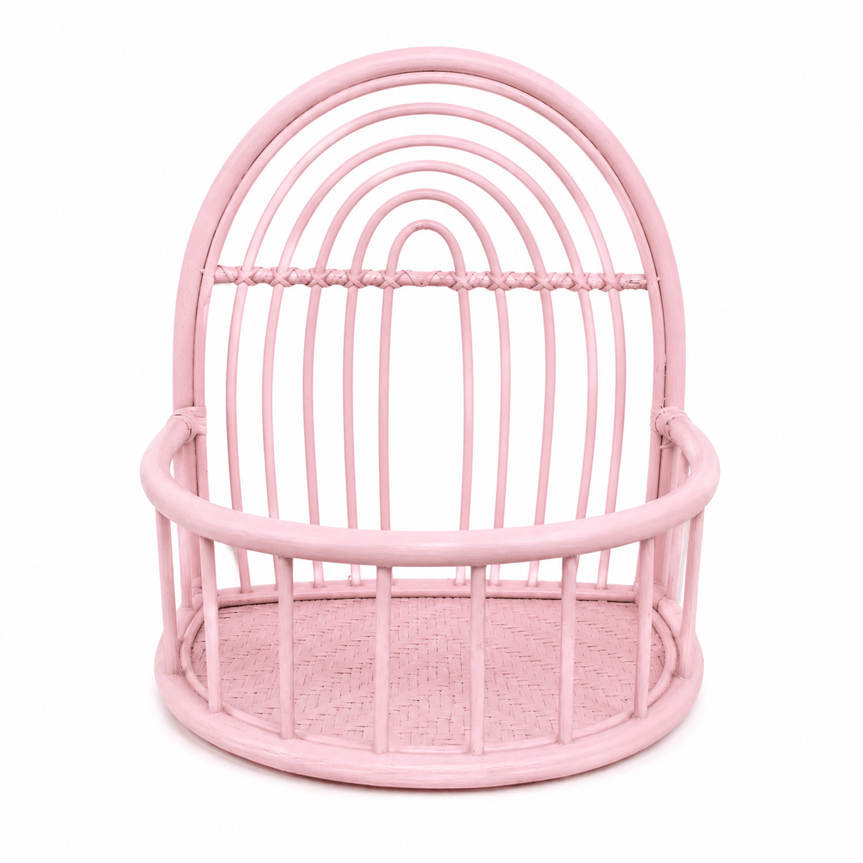 Rainbow Rattan Shelf Pink - MY ISLAND COLLECTIVE