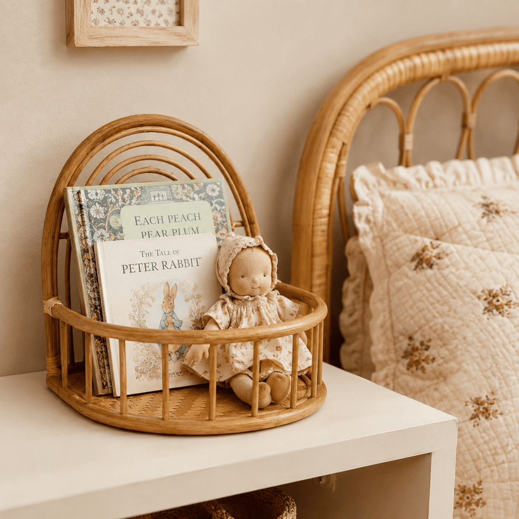 Rainbow Rattan Shelf - MY ISLAND COLLECTIVE