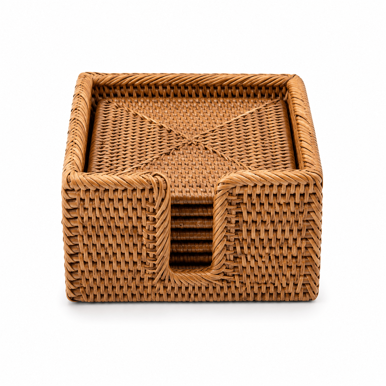Rattan Coaster Set | Square - MY ISLAND COLLECTIVE