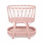 Rattan Doll Bassinet | Pink - MY ISLAND COLLECTIVE