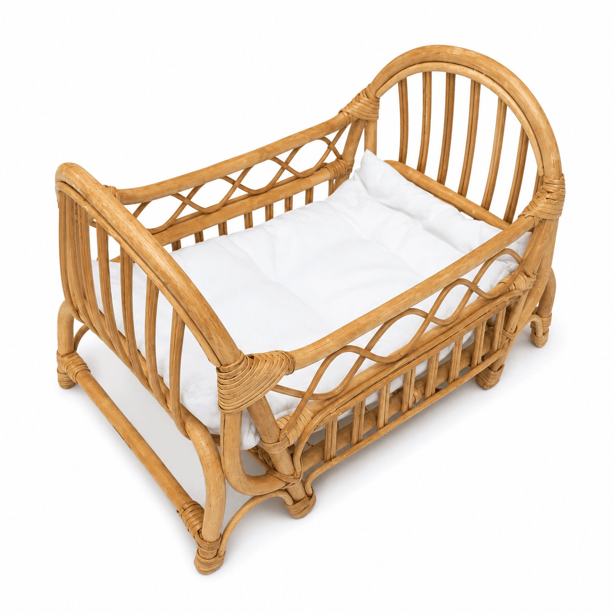 Rattan Isabella Doll Bed | Natural - MY ISLAND COLLECTIVE