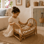 Rattan Isabella Doll Bed | Natural - MY ISLAND COLLECTIVE
