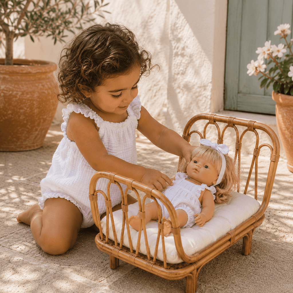 Rattan Islander Doll Bed | Natural - MY ISLAND COLLECTIVE