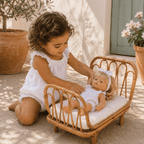 Rattan Islander Doll Bed | Natural - MY ISLAND COLLECTIVE