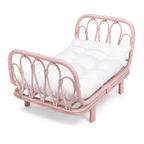 Rattan Islander Doll Bed | Pink - MY ISLAND COLLECTIVE