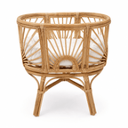 Rattan Rainbow Doll Bassinet | Natural - MY ISLAND COLLECTIVE