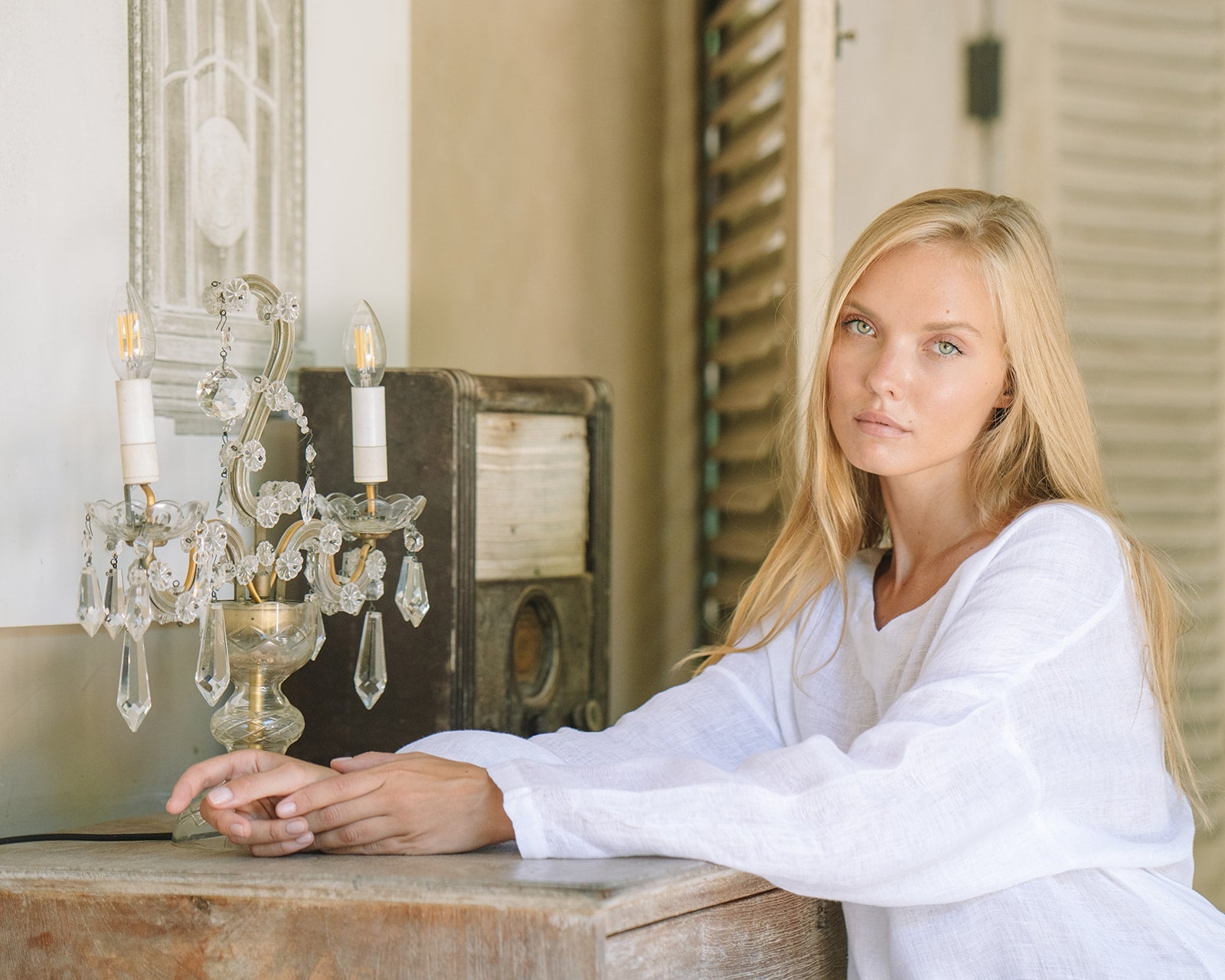 San Marino Linen - Guaze Top | White - MY ISLAND COLLECTIVE