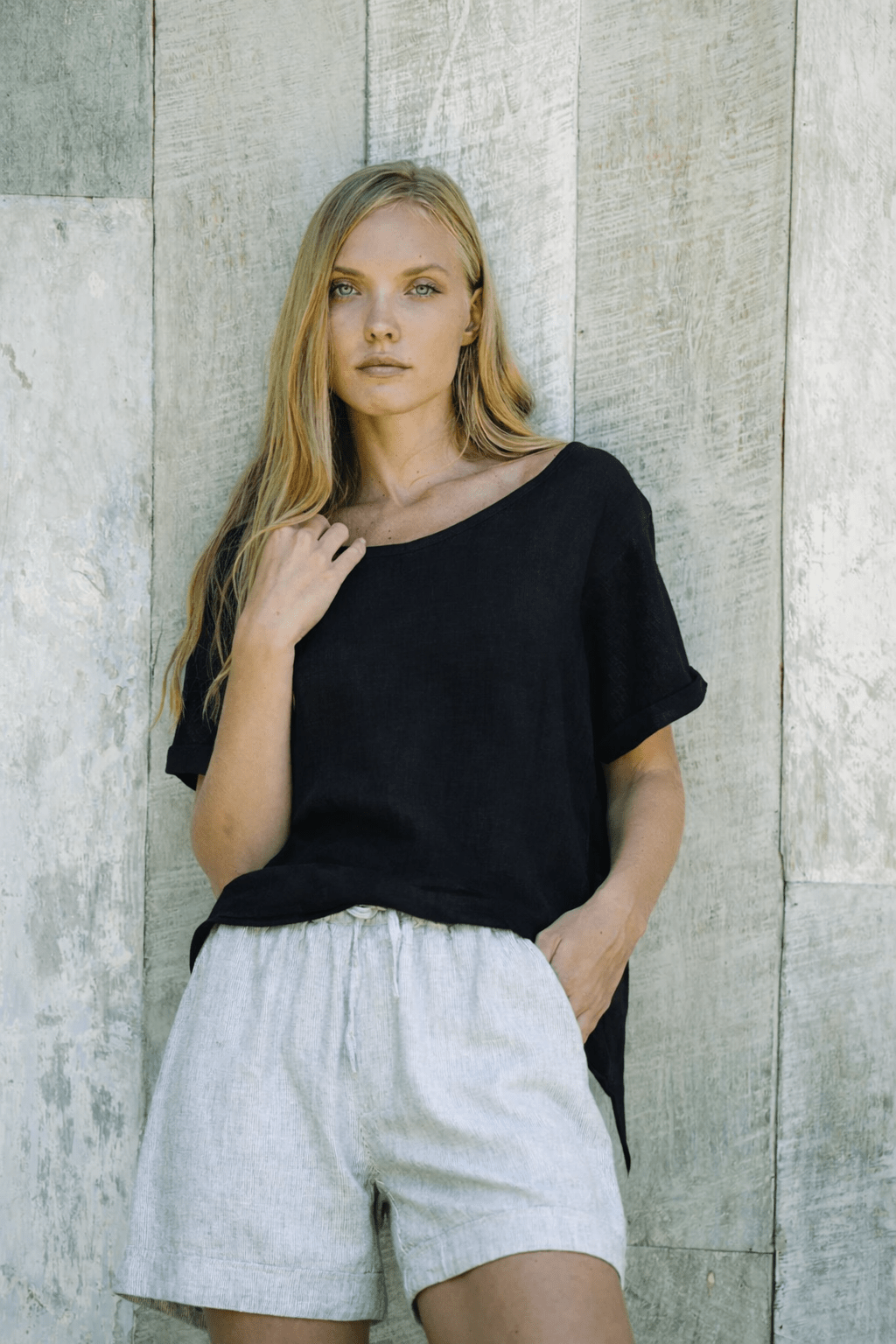 Sardinia Classic Linen Resort Tee - MY ISLAND COLLECTIVE