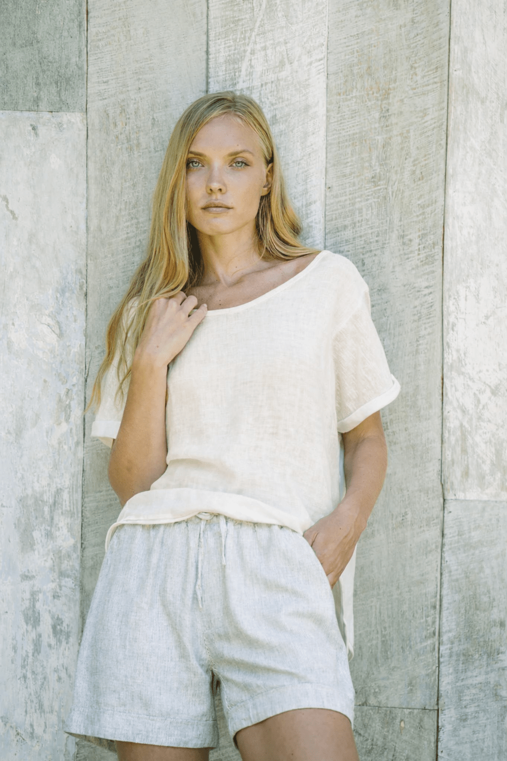 Sardinia Classic Linen Resort Tee - MY ISLAND COLLECTIVE