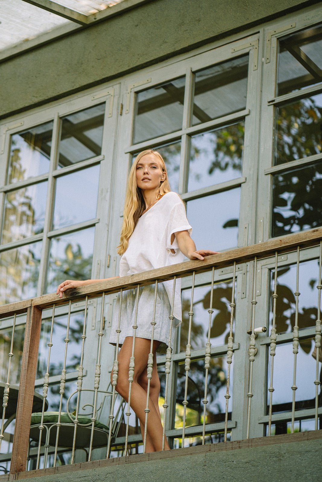 Sardinia Classic Linen Resort Tee - MY ISLAND COLLECTIVE