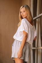 Sardinia Classic Linen Resort Tee - MY ISLAND COLLECTIVE