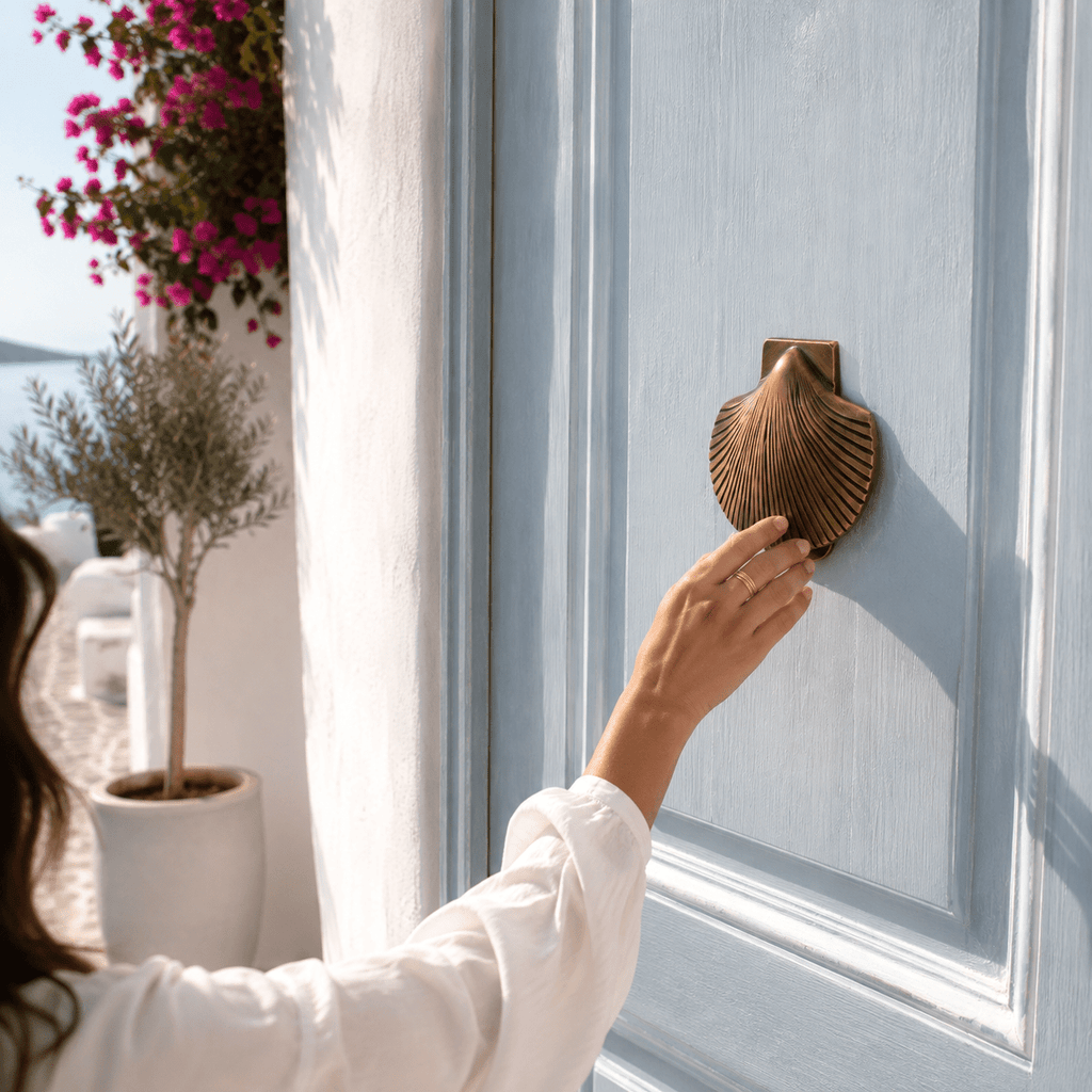 Scallop Shell Brass Door Knocker | Antique - MY ISLAND COLLECTIVE