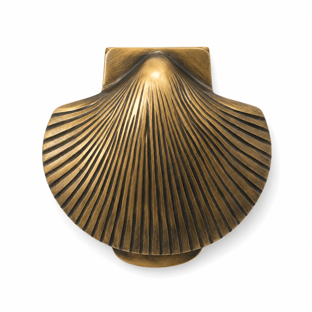 Scallop Shell Brass Door Knocker | Antique - MY ISLAND COLLECTIVE