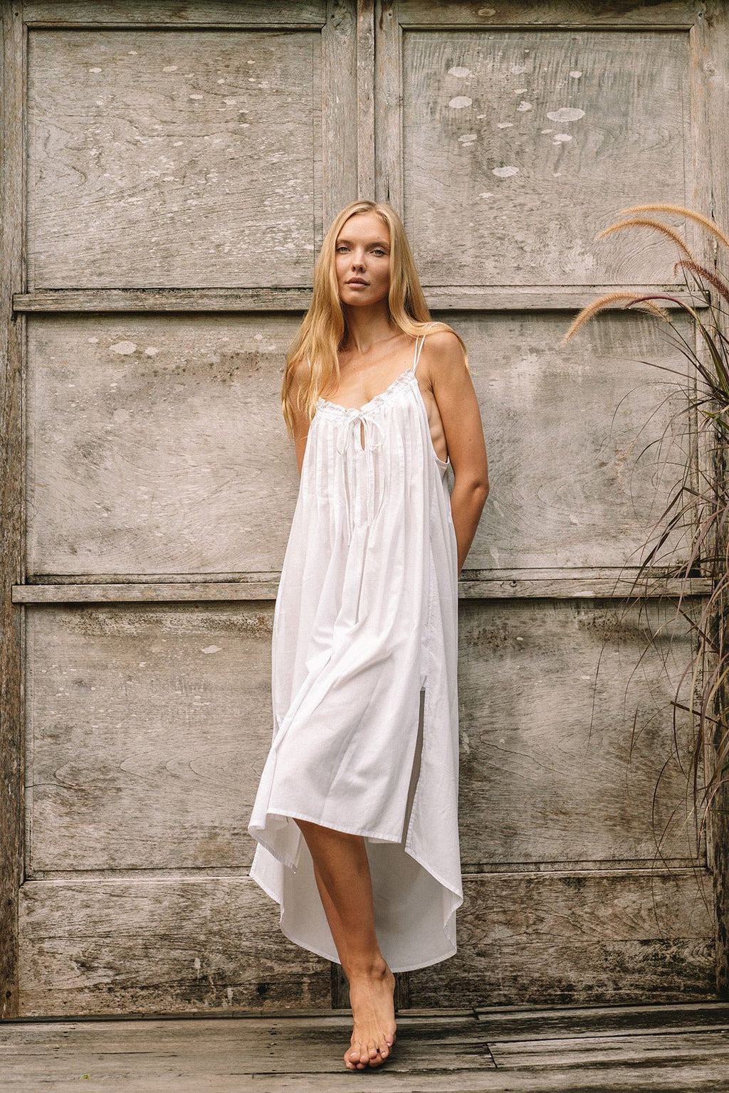 Sorrento Nightie | White - MY ISLAND COLLECTIVE