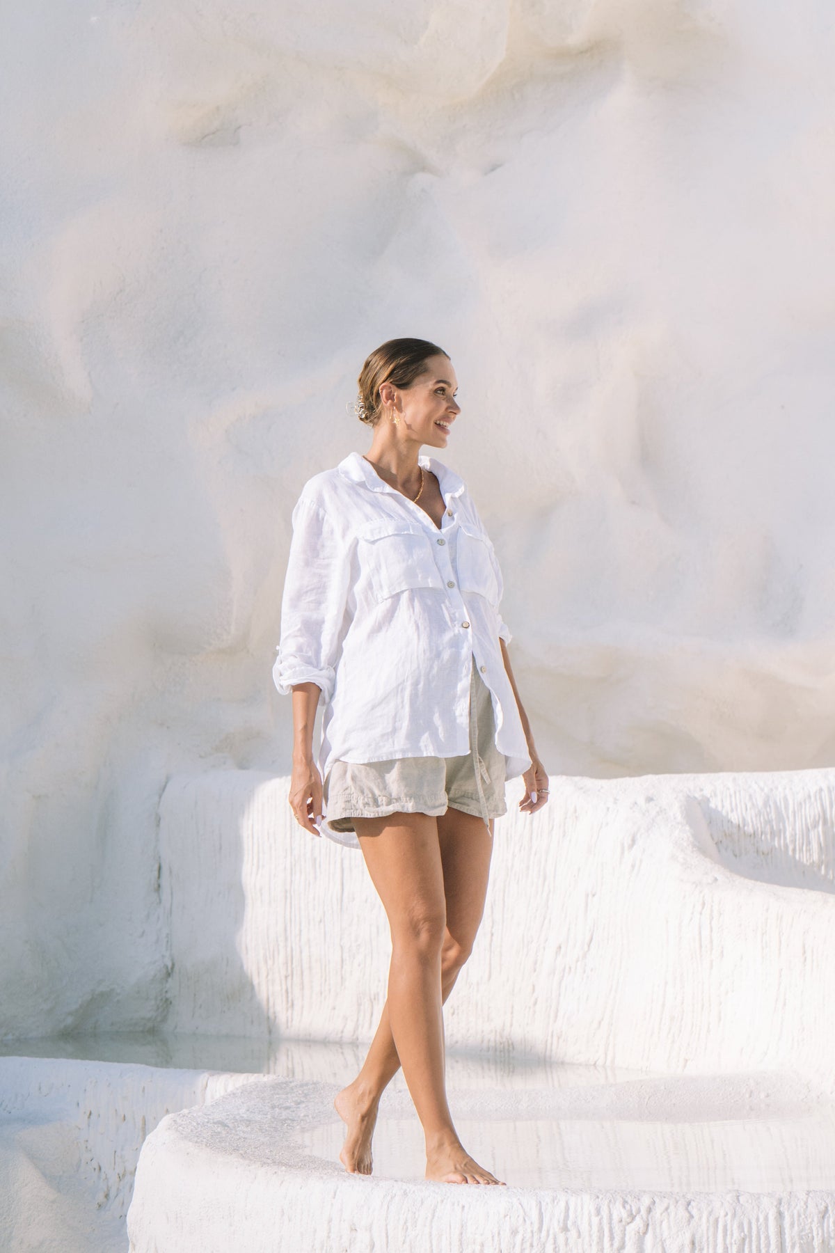 Sorrento Weekender Linen Shirt - MY ISLAND COLLECTIVE