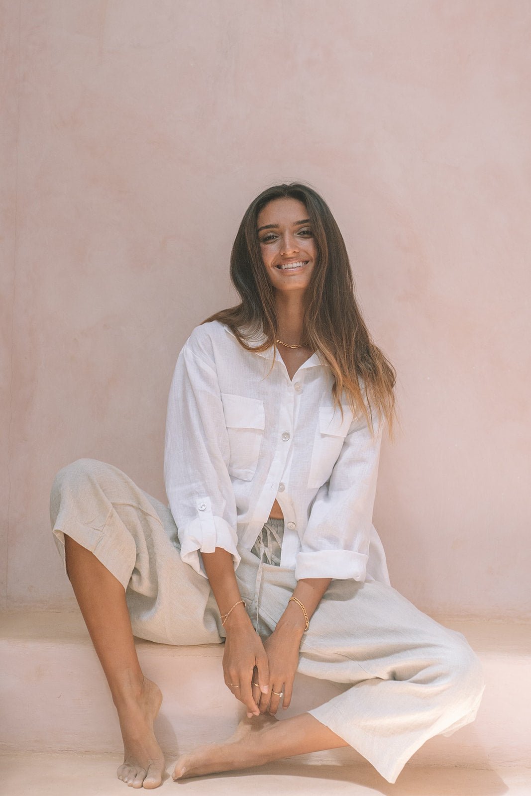 Sorrento Weekender Linen Shirt - MY ISLAND COLLECTIVE