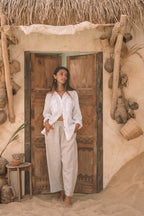 Sorrento Weekender Linen Shirt - MY ISLAND COLLECTIVE