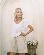 Valencia Weekender Linen Top - MY ISLAND COLLECTIVE