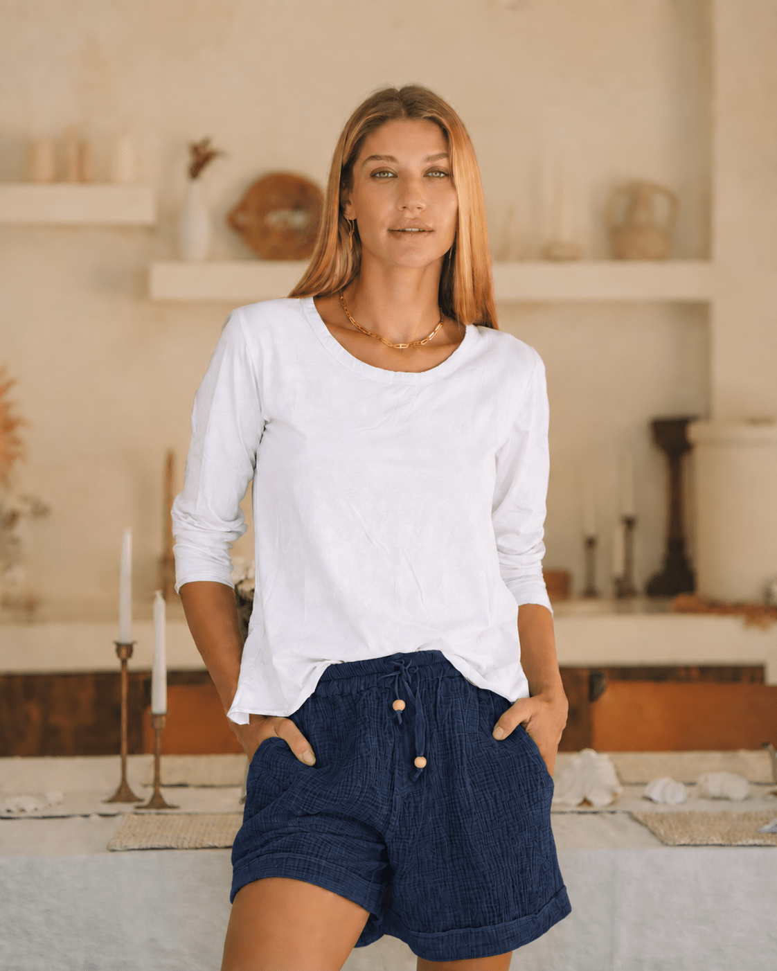 Valentino Classic Resort Short | Cotton Gauze - MY ISLAND COLLECTIVE