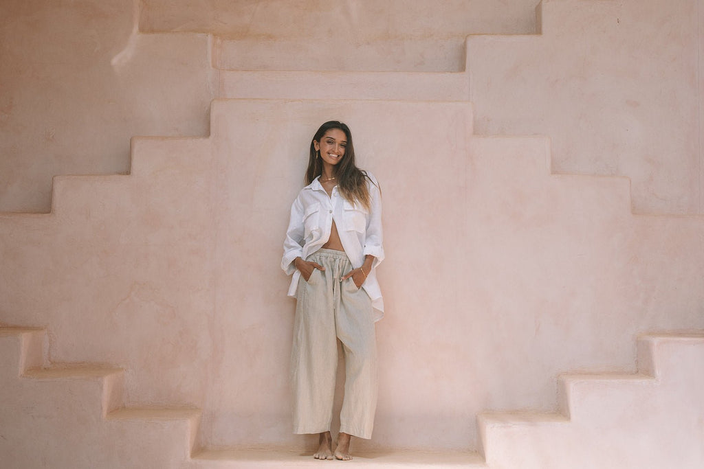 Valentino Linen Resort Pant - MY ISLAND COLLECTIVE