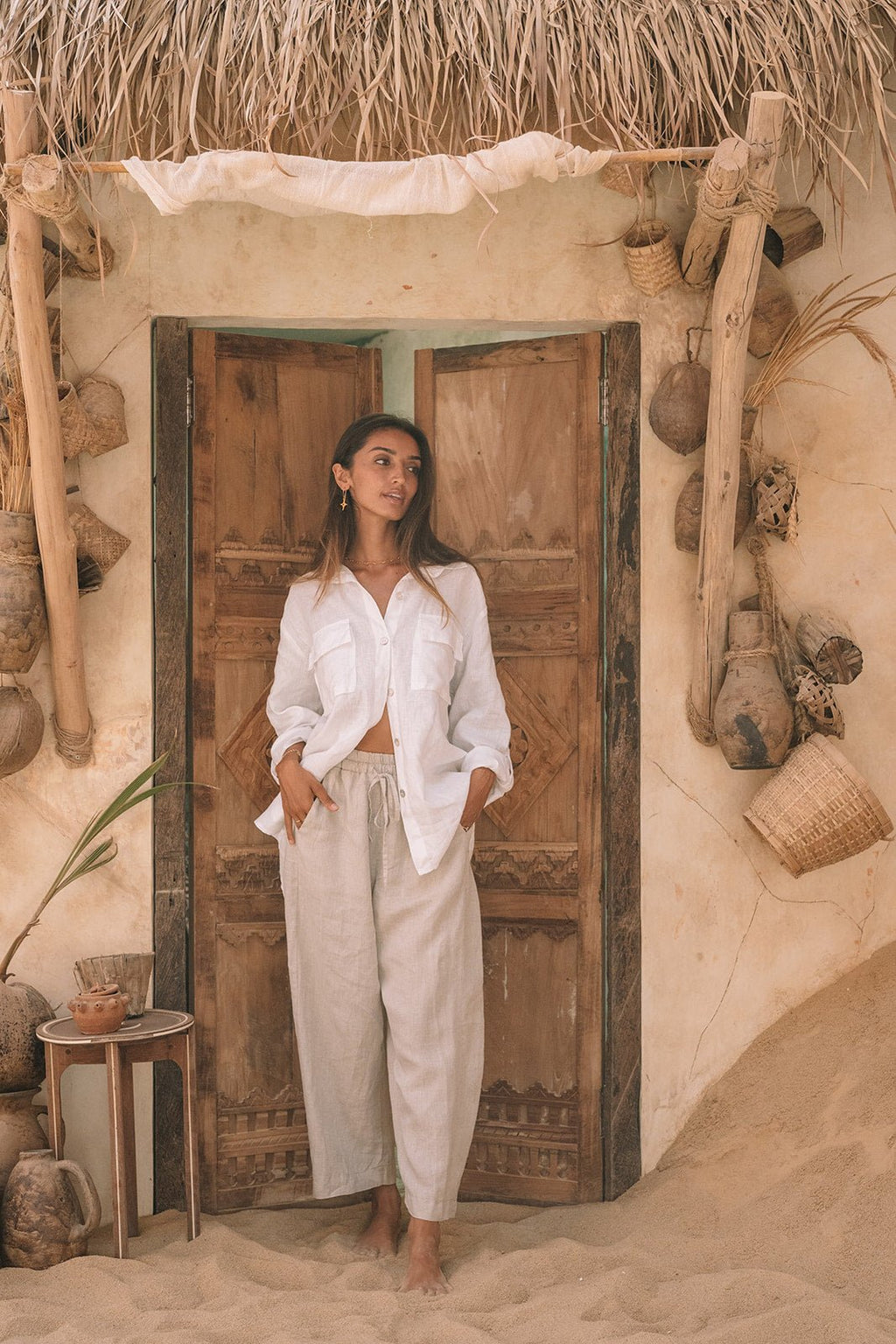 Valentino Linen Resort Pant - MY ISLAND COLLECTIVE