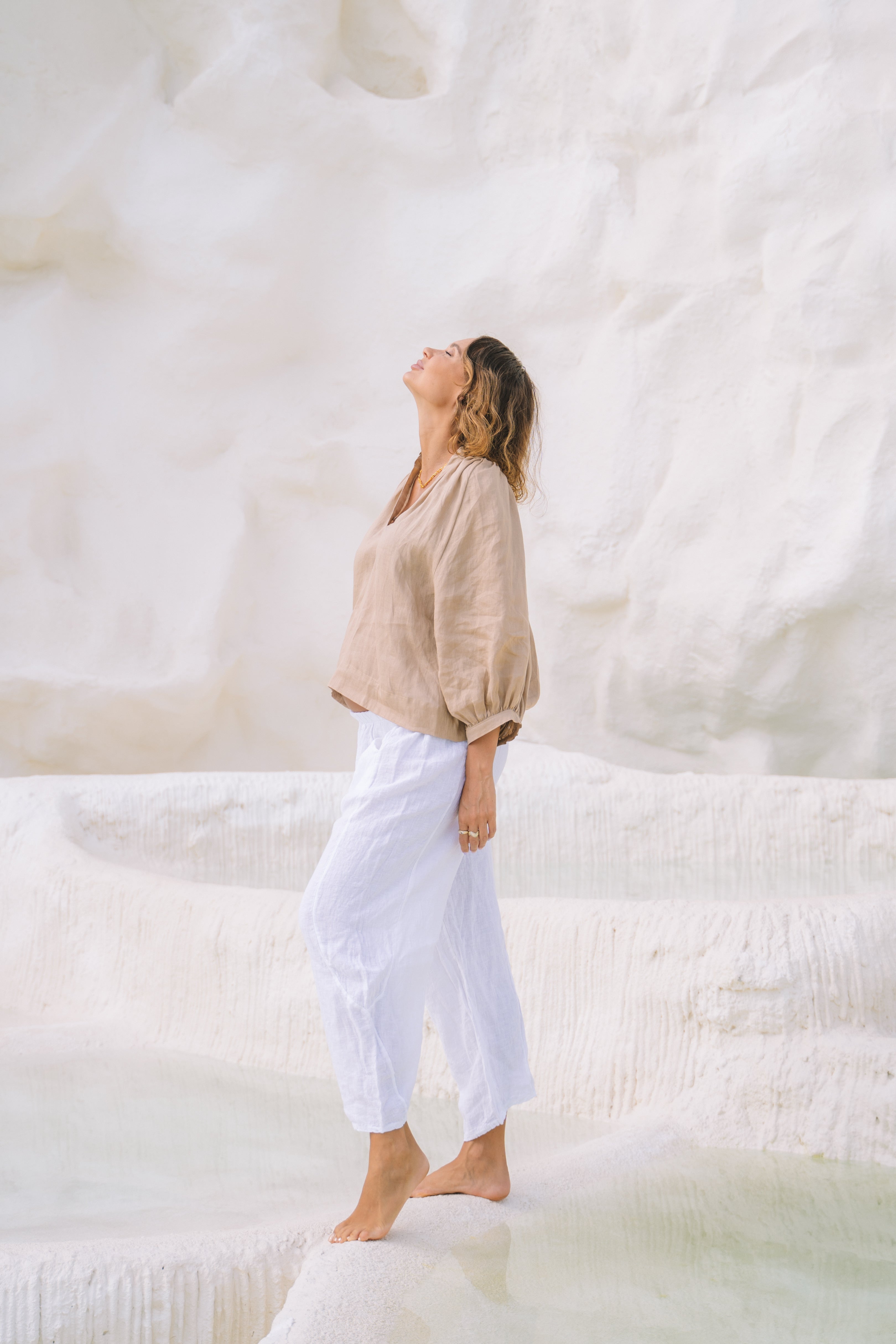 Valentino Weekender Linen Top - MY ISLAND COLLECTIVE