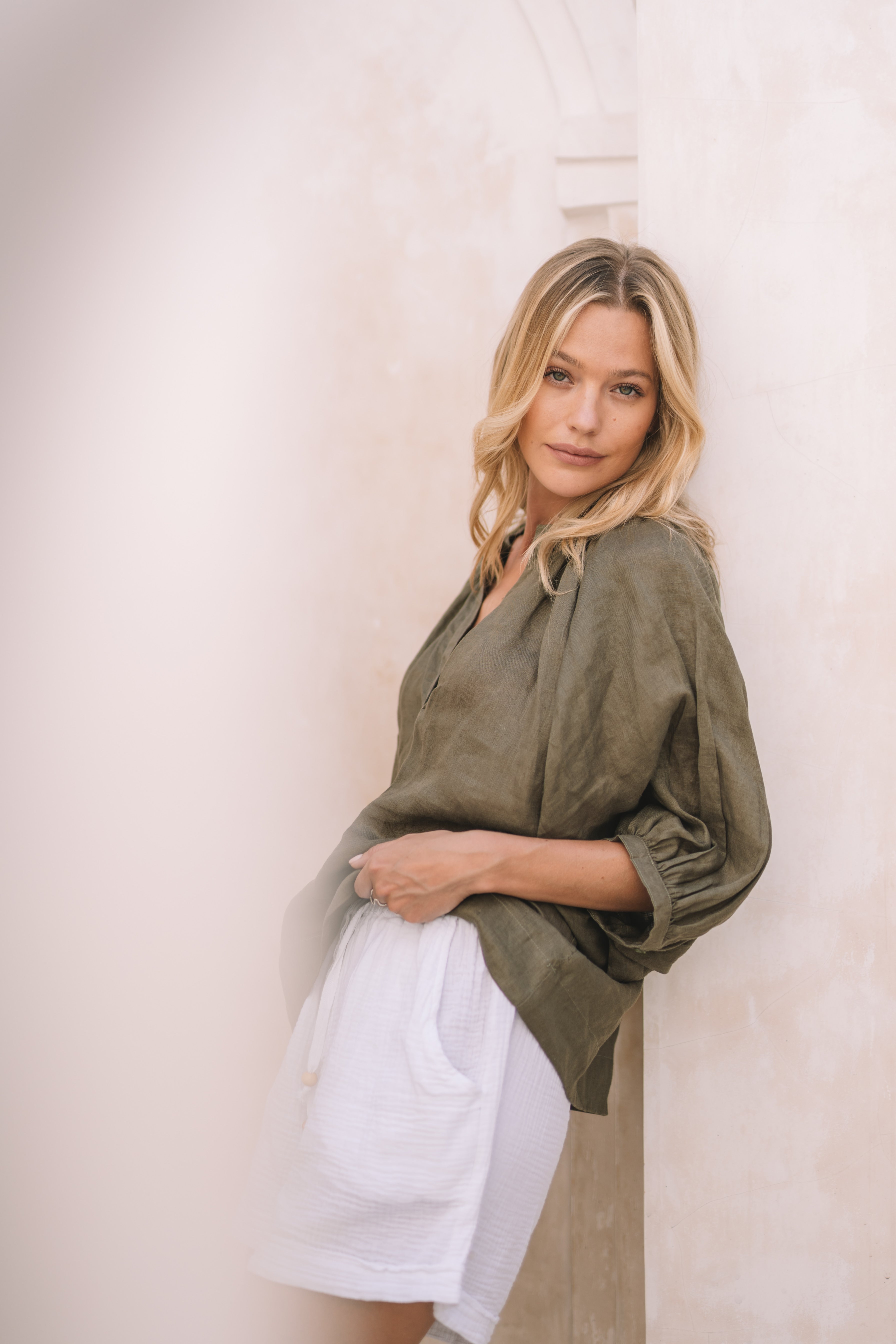 Valentino Weekender Linen Top - MY ISLAND COLLECTIVE