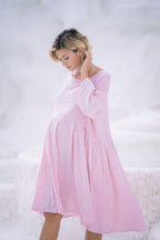 Corsica Italian Linen Weekender Dress | Pink