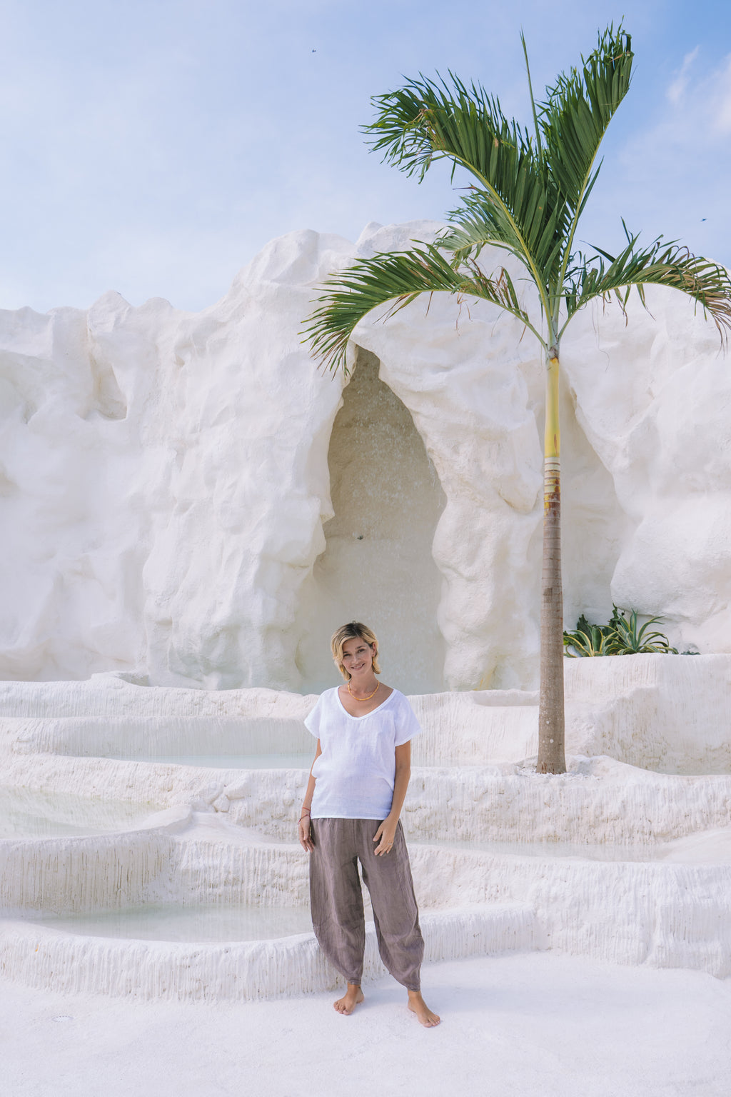 Portofino Italian Linen Pant | Tobacco