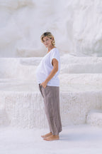 Portofino Italian Linen Pant | Tobacco