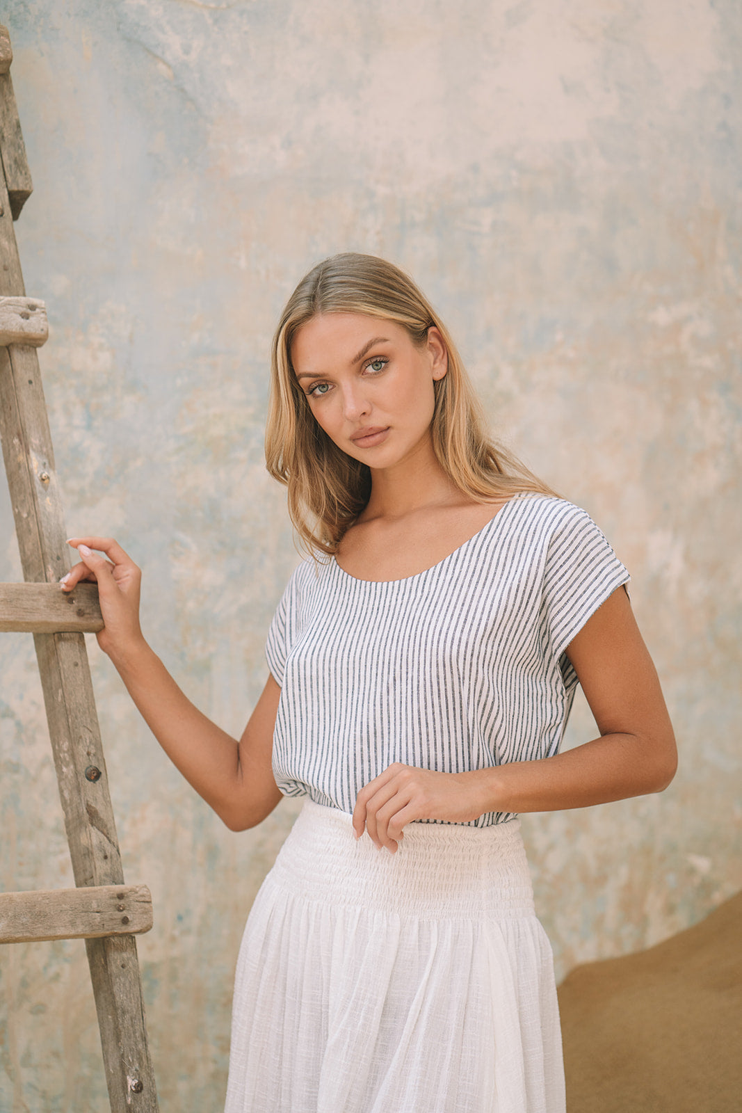 Milano Linen Skirt | Mini | White