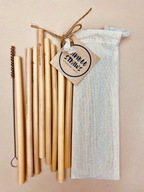 Bamboo Straws | Set of 10