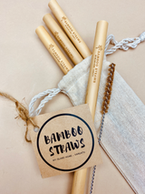 Bamboo Straws | Set of 4