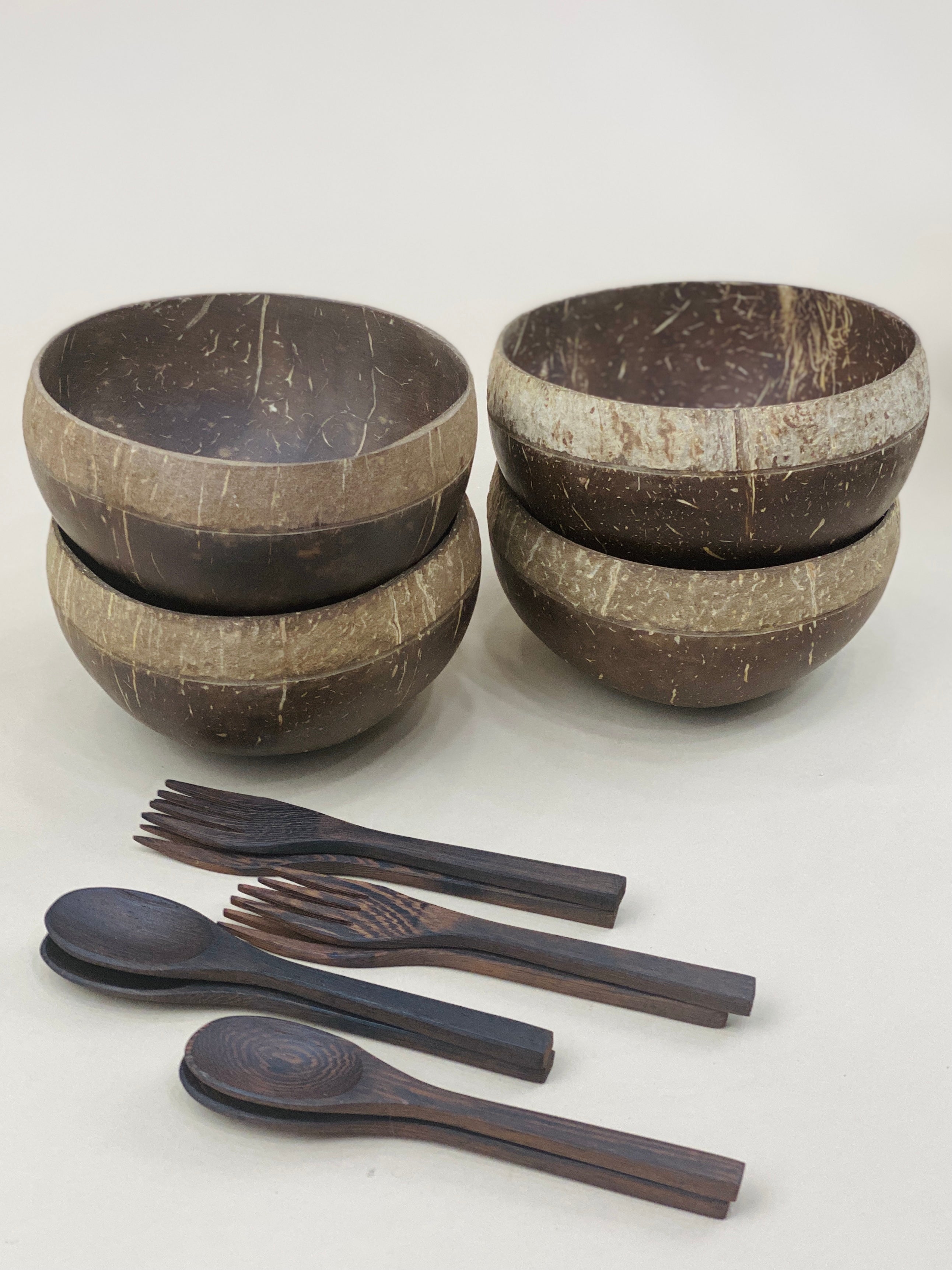 ISLANDER / COCONUT BOWL SET (4)